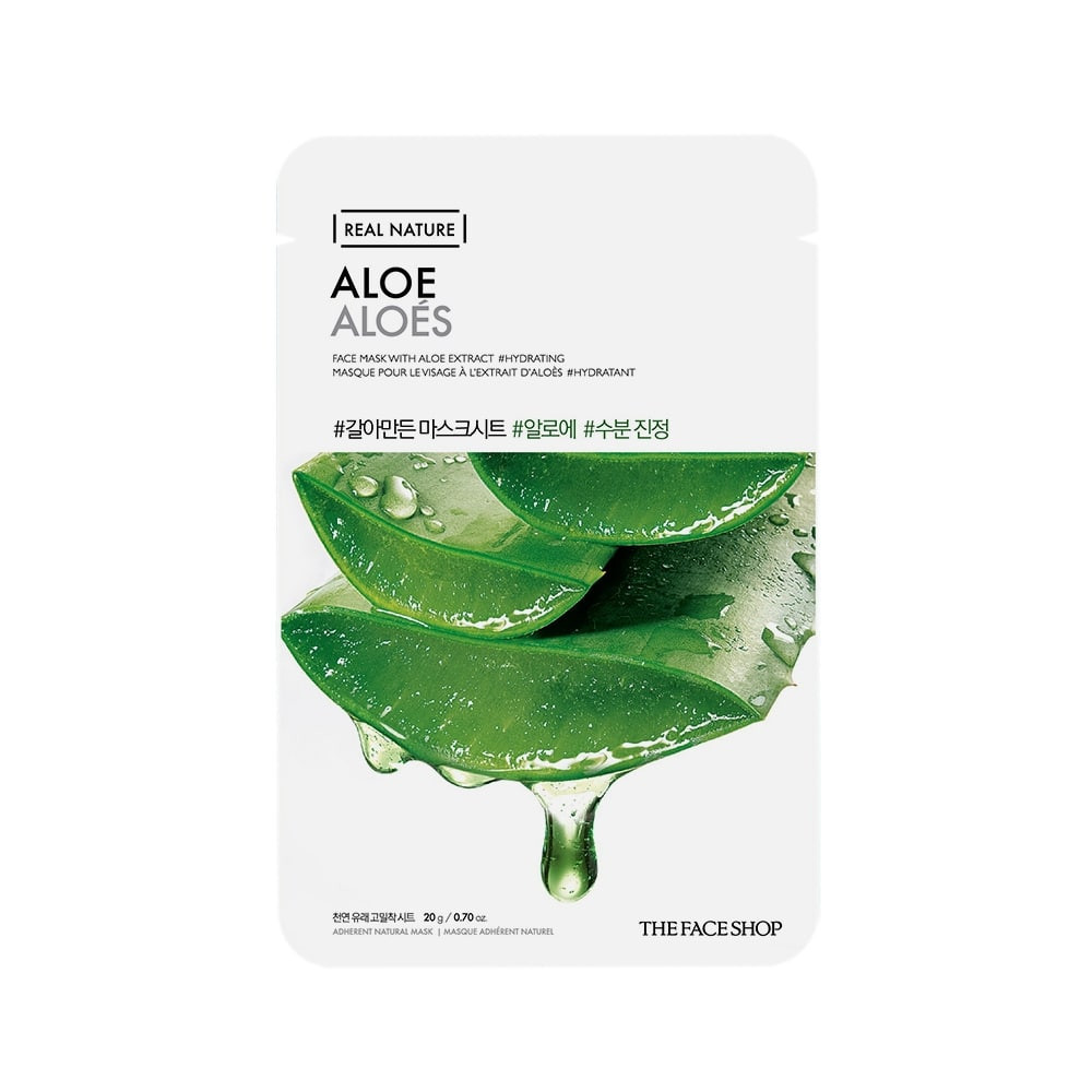 Masque visage à l'aloe vera Real Nature 20 g