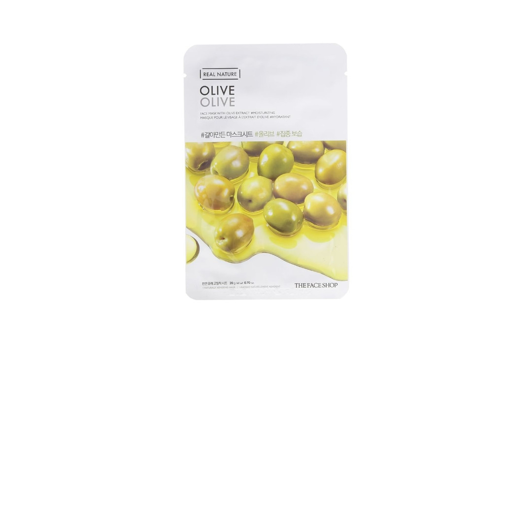 Masque en tissu Real Nature Olive de The Face Shop - 20 g