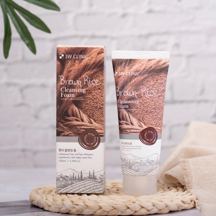 [3W CLINIC] BROWN RICE CLEANSING FOAM – 100 ml